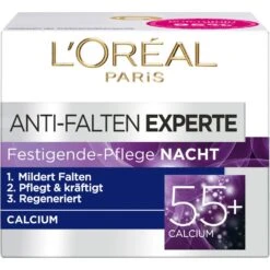 Age Perfect Soin Anti-rides Redensifiant Nuit Age Expertise Calcium 55+ De L’Oréal Paris