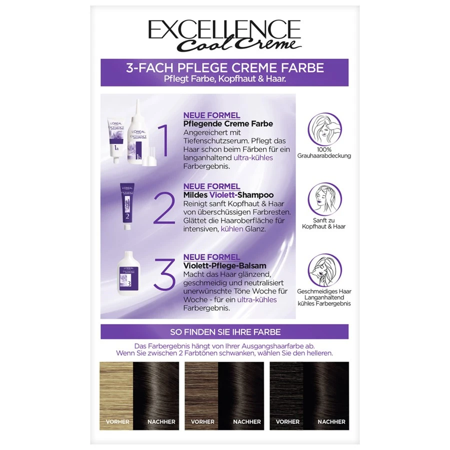 Excellence Cool Creme Couleur Des Cheveux De L’Oréal Paris – Image 2