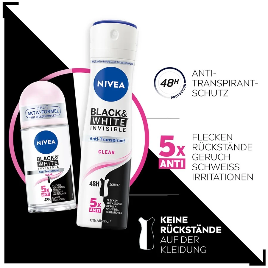 Déodorant Black & White Deodorant Spray De Nivea – Image 3