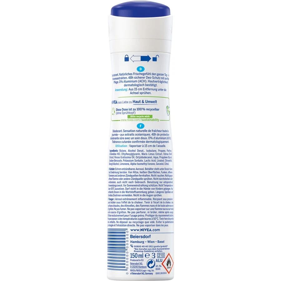 Déodorant Fresh Natural Deodorant Spray De Nivea – Image 2