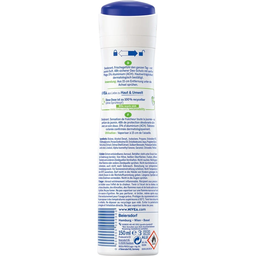 Déodorant Fresh Pure Deodorant Spray De Nivea – Image 2