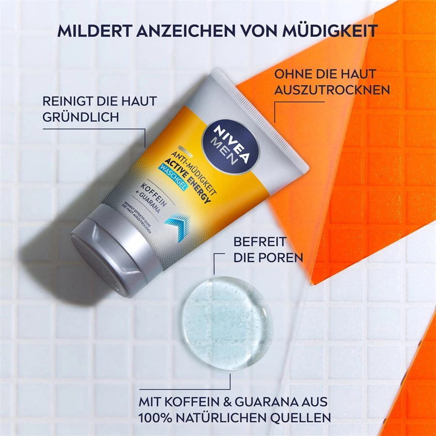 Soin Du Visage Gel Nettoyant Active Energy Nivea Men De Nivea – Image 4