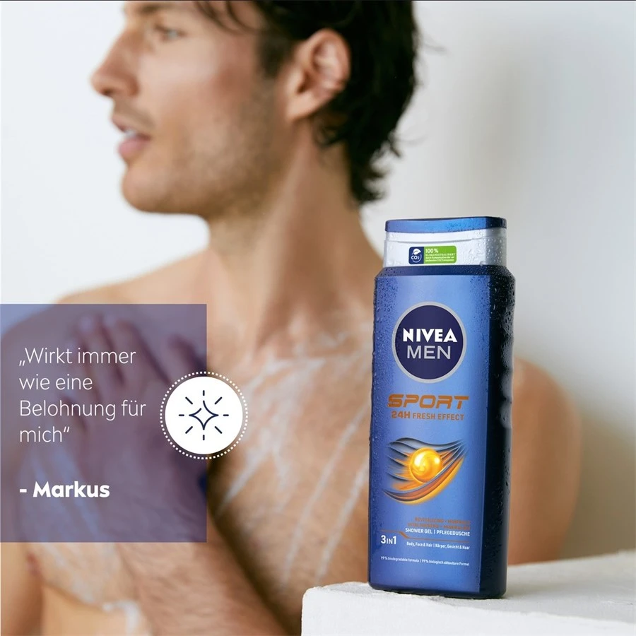 Soin Du Corps Douche De Soin Sport Nivea Men De Nivea – Image 4