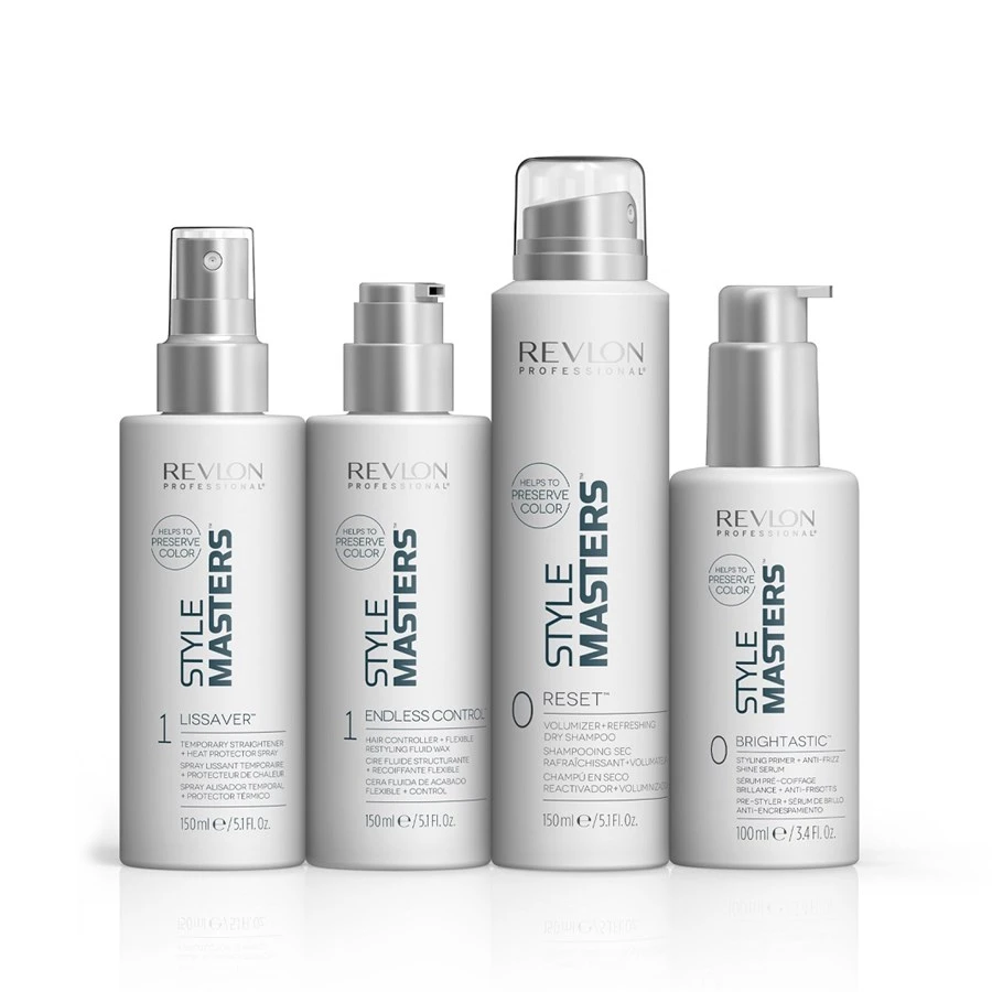 Style Masters Styling Primer + Anti-Frizz Shine Serum Brightastic De Revlon Professional – Image 3